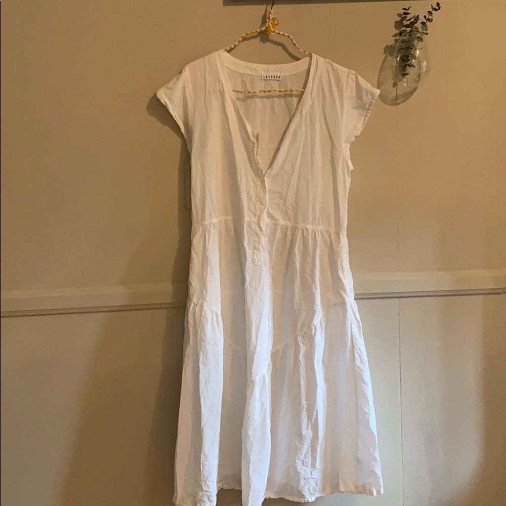 LACAUSA White Prairie Dress